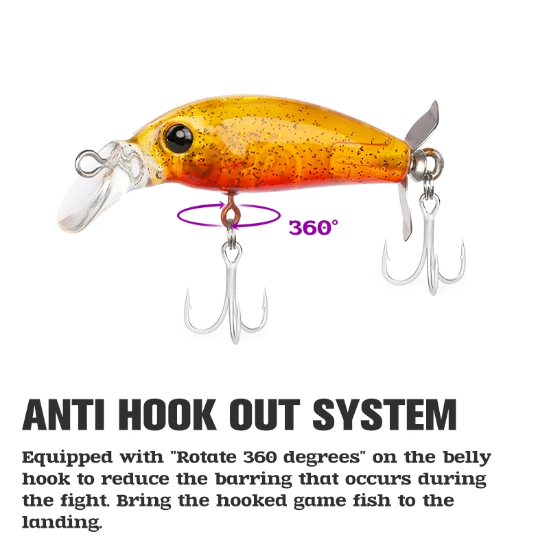 TSURINOYA-señuelo de pesca de pececillos, cebo duro Artificial de 40mm, 3,7g, SENTRY, para juego ligero, Ajing, Rockfish, Lucio, Jerkbait - imagen 5