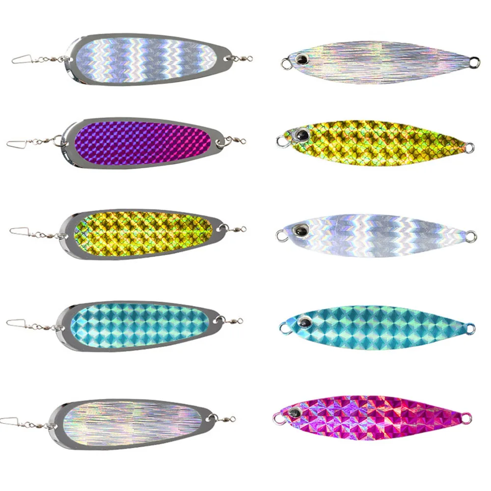 MNFT 12 Uds DIY cebo duro lentejuelas señuelo holográfico pegatina de piel de pescado autoadhesivo Arco Iris cambio de Color película atado de moscas Material - imagen 3