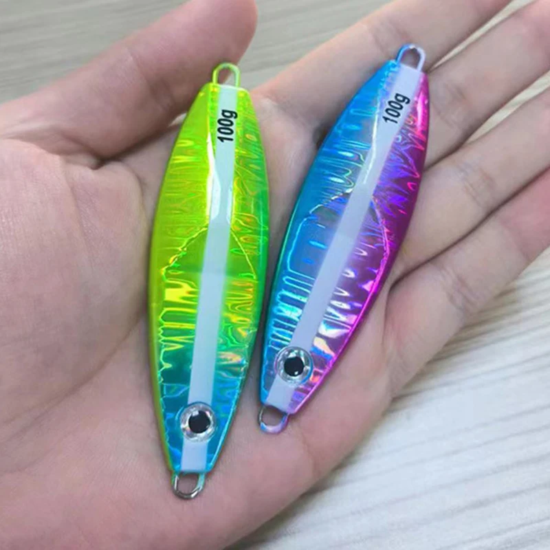 Señuelo Jig lento UV para jigging y pesca de caída