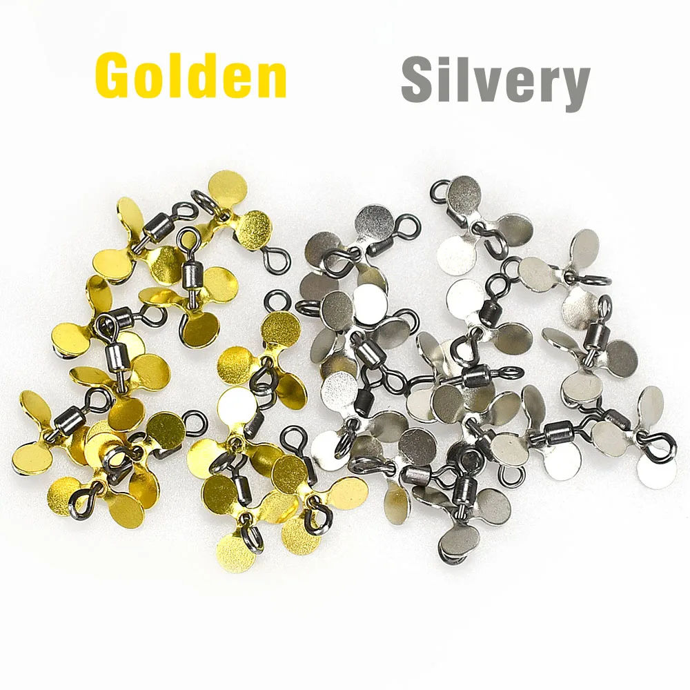 Accesorios de hélice de pesca con hoja en espiral de 20 piezas, Kit de reemplazo de cuchara de cebo de señuelo de hierro de colores mezclados para modificación de equipo de pesca - imagen 5