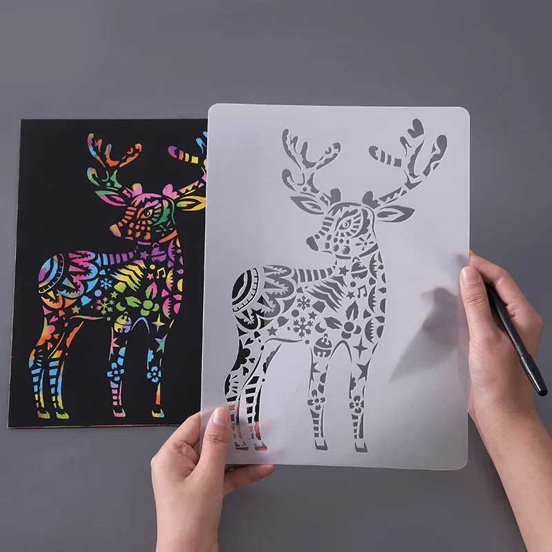 Plantillas para pintar con animales – Láminas de encaje decorativas - imagen 3