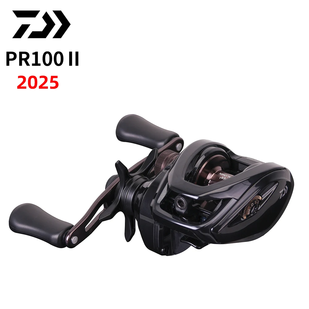 2025 nuevo carrete de pesca DAIWA PR100 II carrete Baitcast 3 + 1BB relación de engranaje 6,3/7,3: 1 arrastre máximo 6kg carrete de agua salada 100/100L 100H/100HL