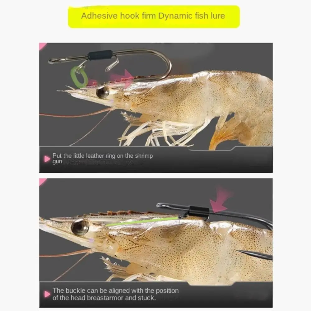 10 Uds. Ganchos dobles para cebo de camarones vivos, galería, gusano malvado, gusano Hawksbill, anzuelo individual, gusano suave, anzuelo de lubina de espacio ancho - imagen 5
