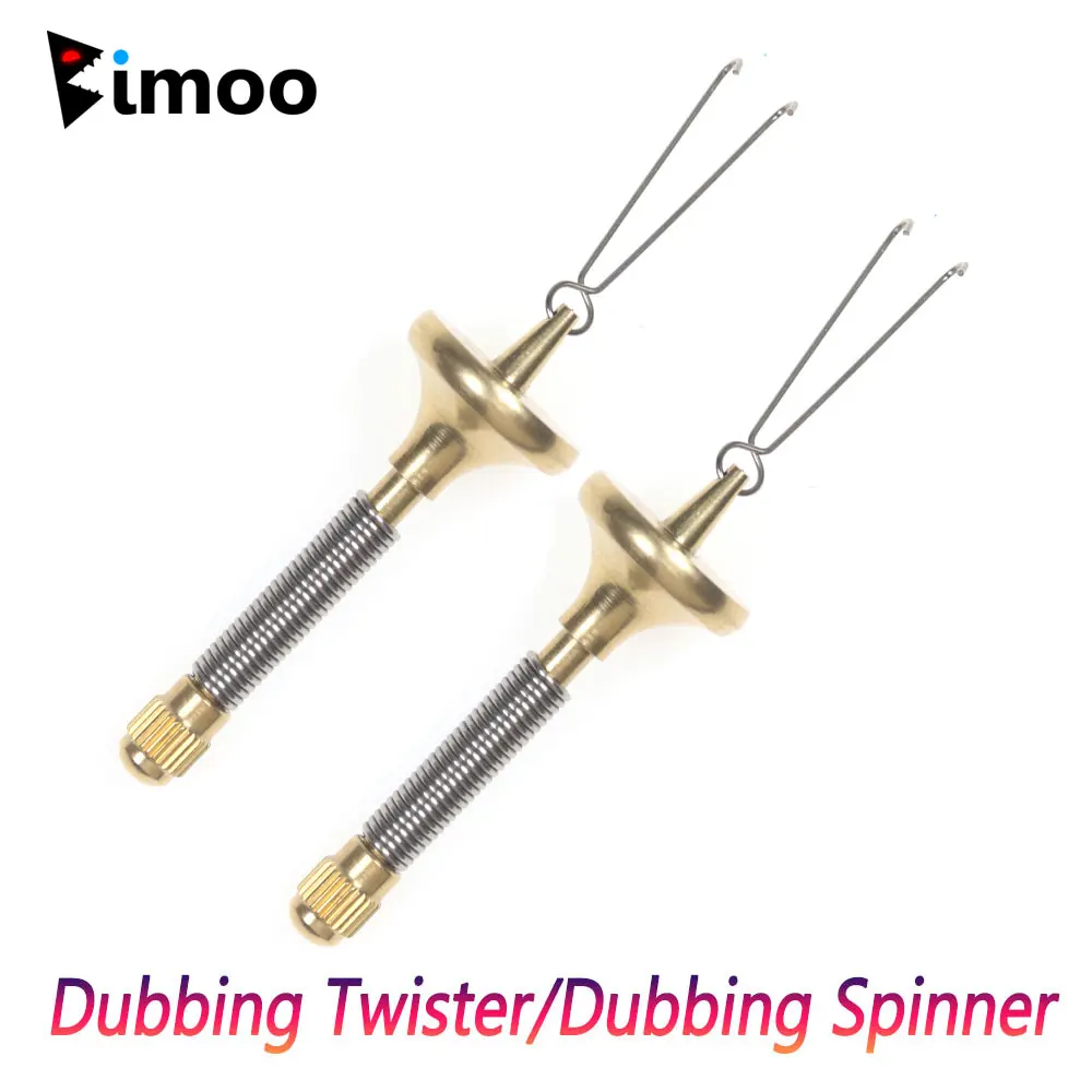 Bimoo, 1 pieza, latón, acero inoxidable, atado de moscas, doblaje Twister, herramienta giratoria, plantilla, aparejos de Pesca con mosca portátiles, herramientas Iscas