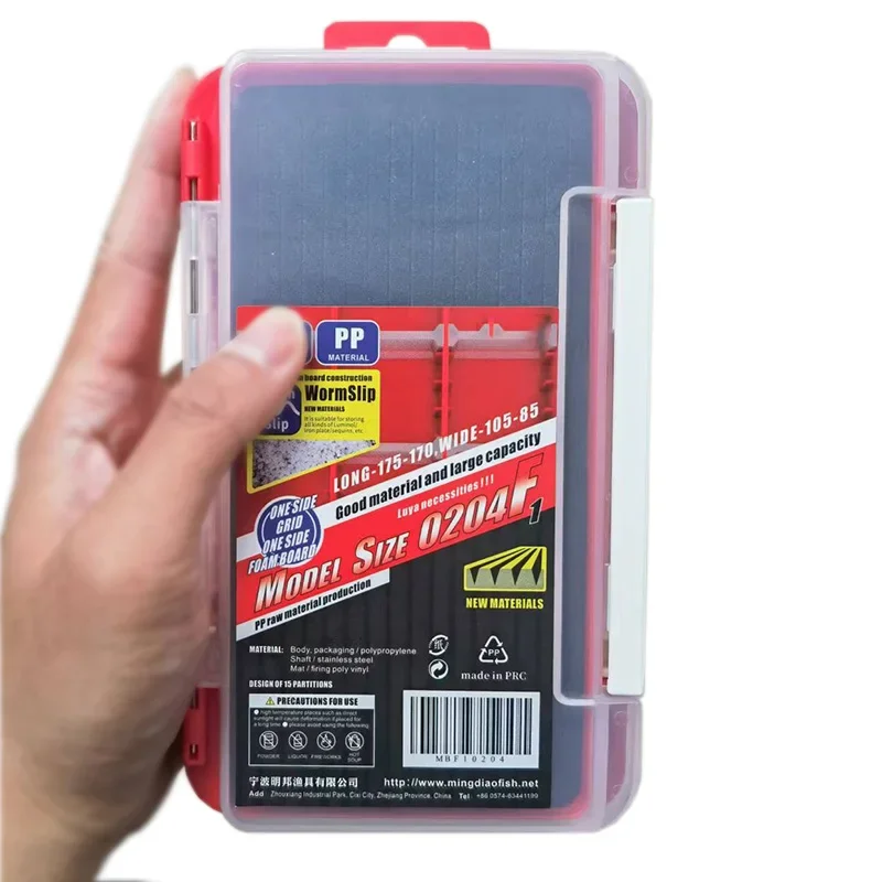 OUTKIT-cajas de aparejos de pesca de doble cara, señuelo de pesca, caja con cabezal de anzuelo, organizador, caja de almacenamiento de aparejos de cebo de pesca para cuchillas Spinner - imagen 2