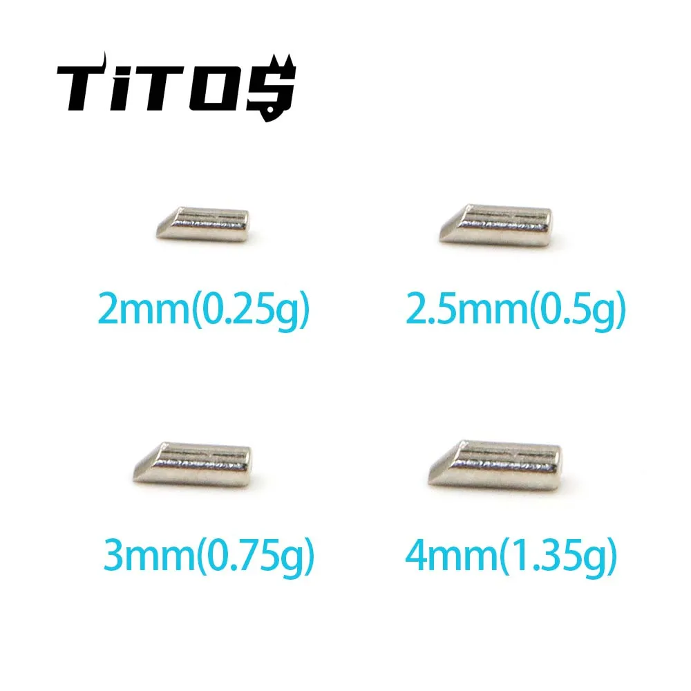 Anzuelo largo de pesca en hielo, cabeza de plantilla de tungsteno, sin gancho, gran oferta - imagen 3