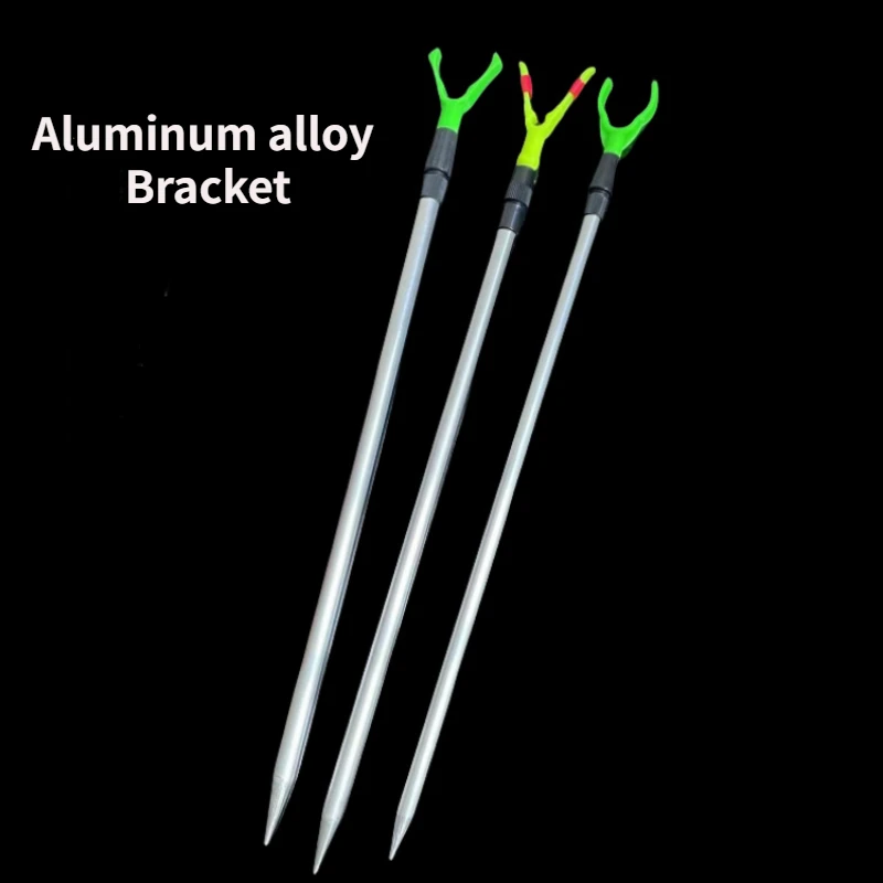 Banco de pesca de 50/80cm, soporte extensible ajustable para caña, soportes telescópicos, soporte para caña de pescar, accesorios de pesca - imagen 2