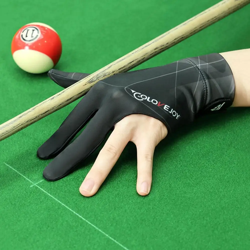 Guantes de billar profesionales de 3 dedos, agarre mejorado, mano izquierda y derecha, tenis de mesa, antideslizantes, transpirables, Snooker - imagen 5