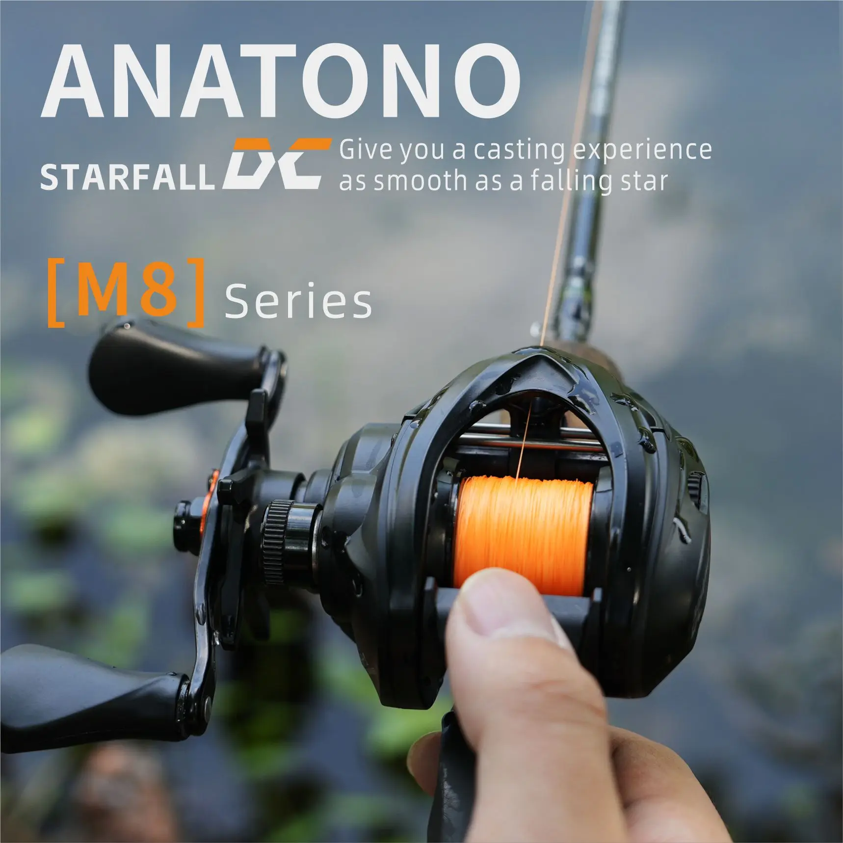 ANATONO STARFALL carrete de pesca freno digital y rodamientos de bolas