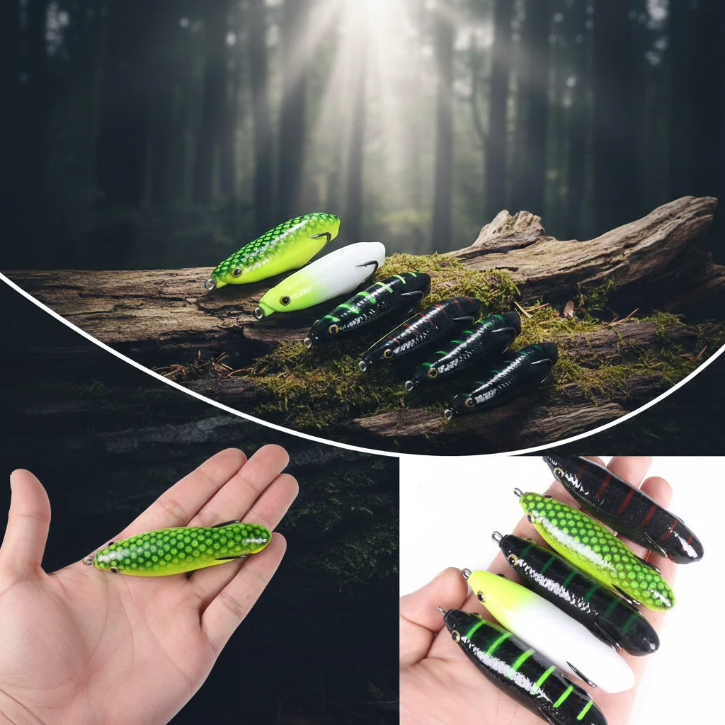 Señuelo de rana silicona flotante – 8.5cm para black bass y lucio