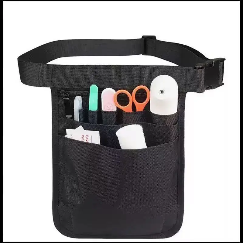 Bolsa de hombro para mujer, bolsa organizadora para enfermera, cinturón, bolsillo Extra, riñonera, bolsa de herramientas de peluquería de nailon, 1 ud.