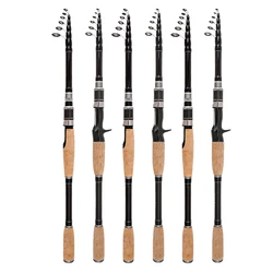 Caña Telescópica Fibra Carbono – 2,4m Travel Ultraligera