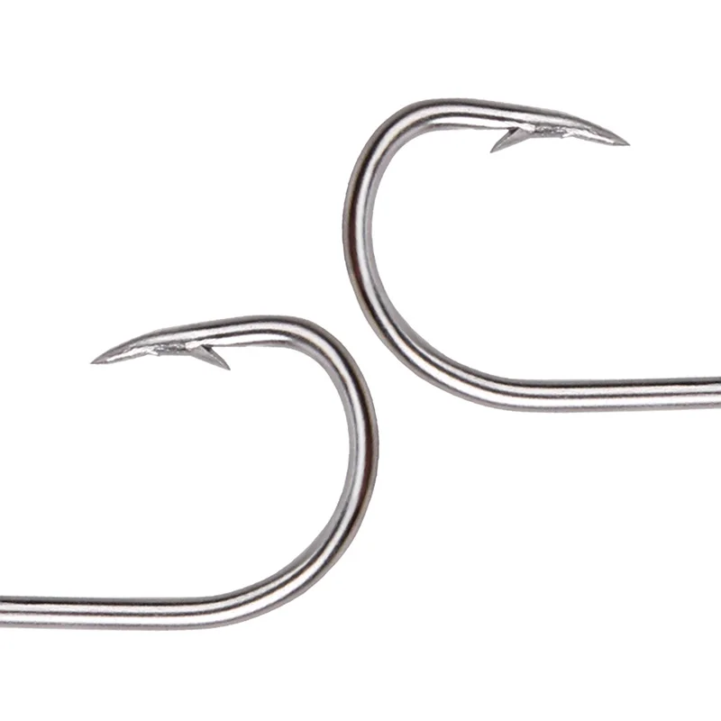 Anzuelo de pesca de acero inoxidable 9260 para barco oceánico, accesorios de aparejos de pesca con púas, lote de 50 unidades - imagen 3