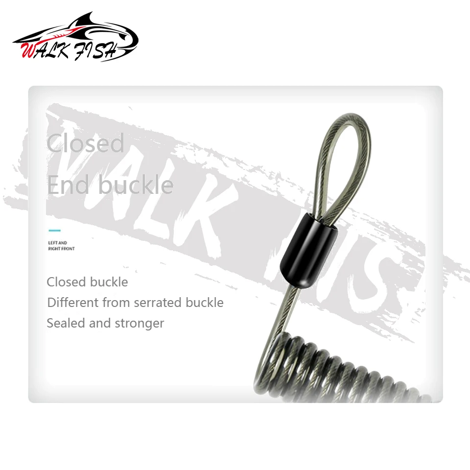 Cordón antipérdida telescópico elástico WALK FISH de seguridad para pesca - imagen 5