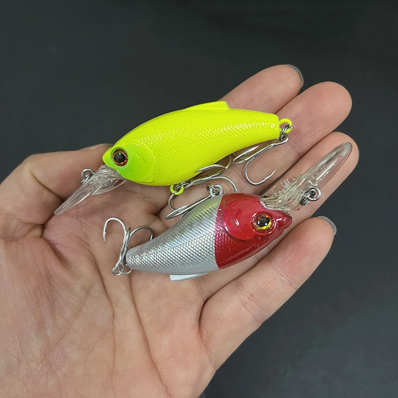 Señuelos de Pesca Crankbait de 9g y 55mm, Wobblers flotantes de superficie, cebo duro Artificial para Lucio, lubina, equipo de Pesca de plástico - imagen 3