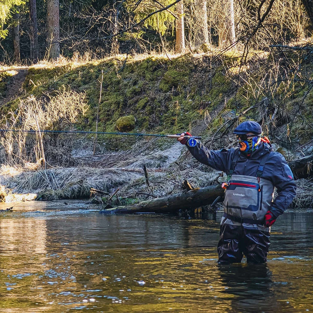 Botas de pesca con mosca transpirables para hombre, medias impermeables, ligeras, para el pecho - imagen 5