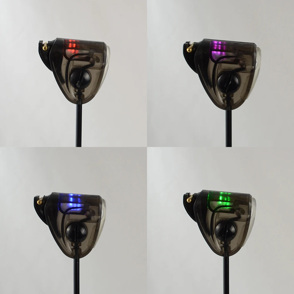 Hirisi-Juego de bastones de pesca de carpa con estuche, indicadores de caída iluminados, Led, 4 piezas colores, funda de protección con cremallera - imagen 4