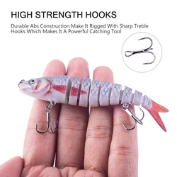 Hanlin Swimbait multiarticulados hundimiento para lubina y trucha