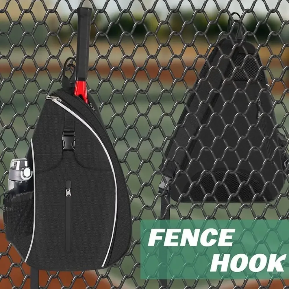 Mochila para raquetas de Pickleball con cierre de cremallera, bolsa de Paddle de Pickleball fuerte de gran capacidad, bolsa de bádminton Reversible duradera - imagen 4