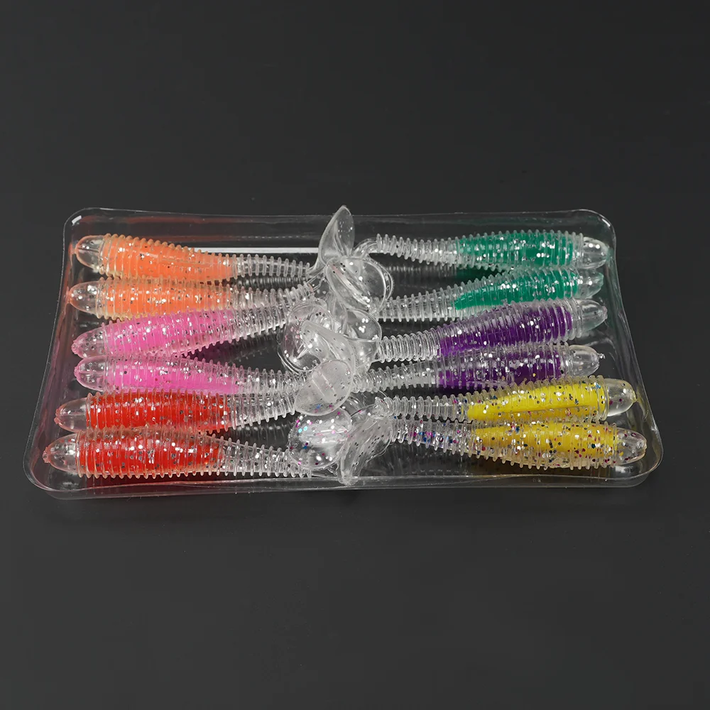 10/12 Uds. Señuelos blandos cebo de silicona 6,5 cm productos para pesca en el mar PVA Swimbait Wobblers aparejos artificiales - imagen 5