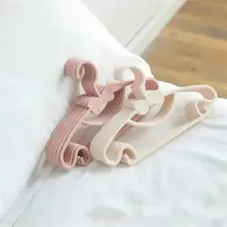 5 unid/set percha para ropa niños pequeños almacenamiento de abrigos para bebés perchas de plástico gancho organizador de ropa para el hogar suministros para el hogar