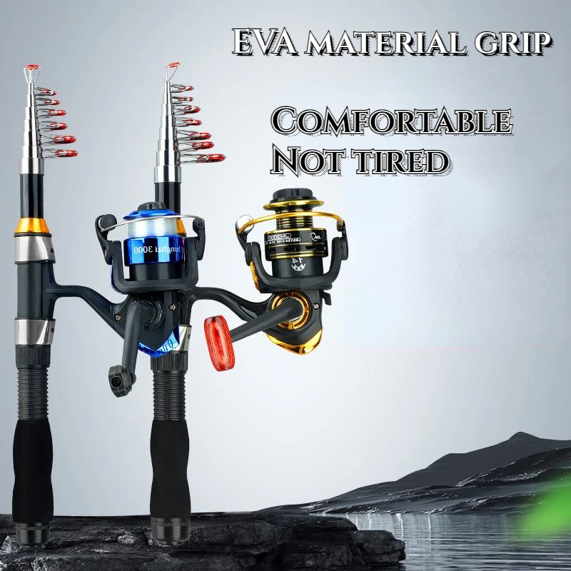 Mini poste de lanzamiento de caña de mar, caña de pescar súper dura de largo alcance - imagen 3