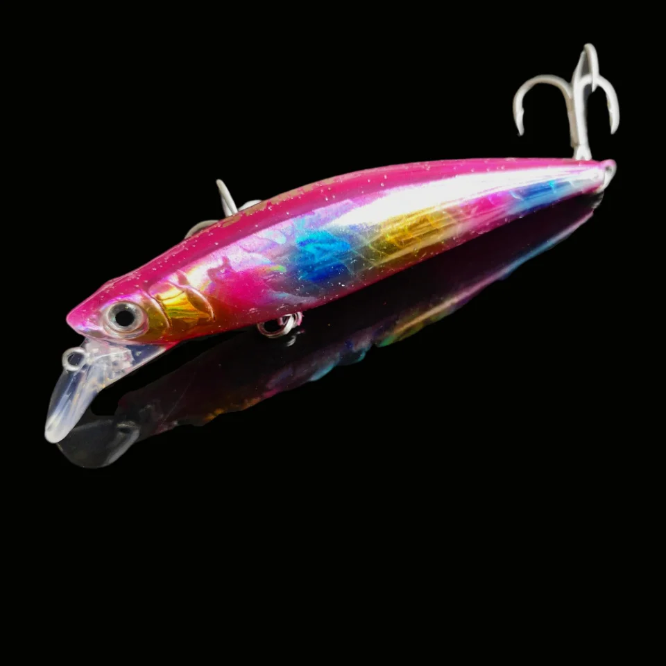 MUKUN-señuelo de Pesca Minnow, 33g, Swimbait, Crankbait, Plopper Whopper, lubina, Lucio duro, atún, pez de hielo, buceo profundo - imagen 2