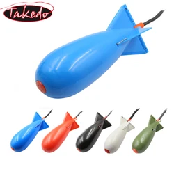 TAKEDO-método de pesca de carpa, 10,5 CM, alimentador de cohetes, bomba Spod, flotador de pesca, soporte de cebo, alimentador de carpa, lanzamiento de cebo para pesca de carpa