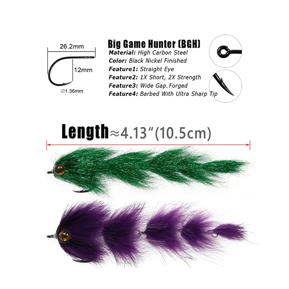 Wifreo 4,13 "cambiador Finesse pez articulado columna Streamer mosca gran juego Baitfish trucha lubina Lucio Tarpon señuelo de pesca de agua salada - imagen 3