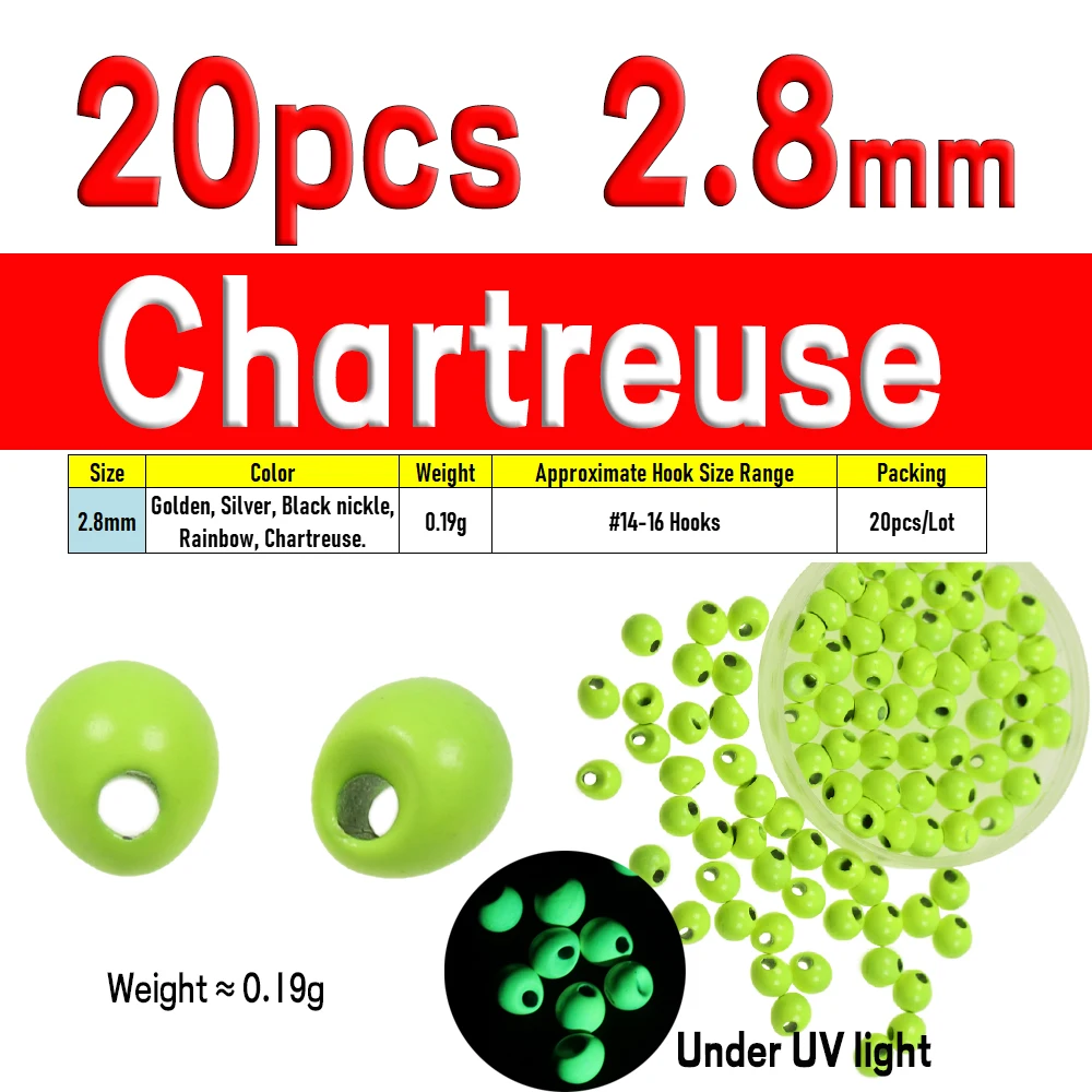 20pcs Chartreuse 2o8