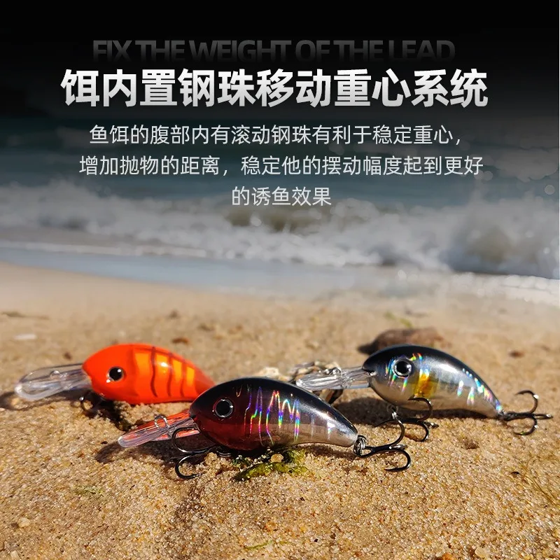Señuelo Crankbait Minnow para bass y lucio — acción muy profunda - imagen 3