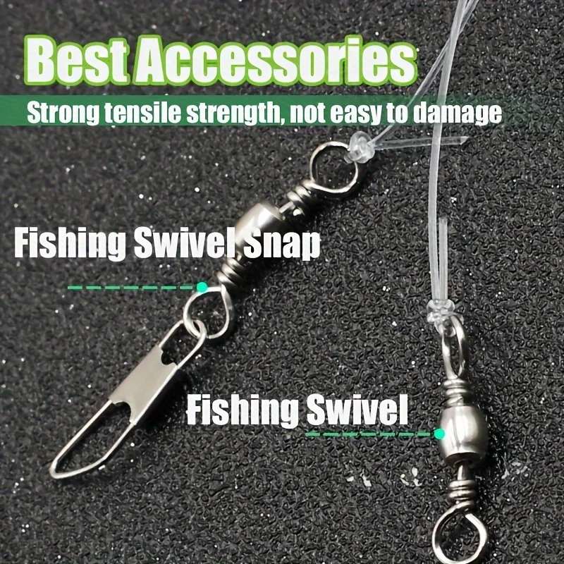 5 paquetes TAKBAS Sabiki Rigs agua salada, amarillo, fregadero de peces brillante, preatado, cuentas luminosas, repelente de señuelos de insectos voladores biónicos - imagen 4