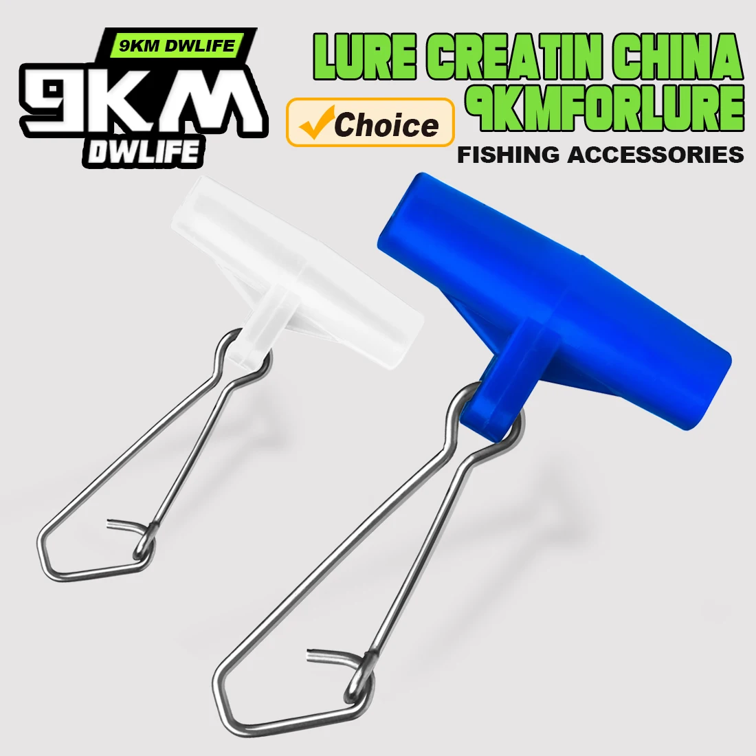 Deslizador de plomo para sedal de pesca, Clip de vástago deslizante de plomo con conector a presión enganchado para agua dulce y salada, 9KM, 25 uds.
