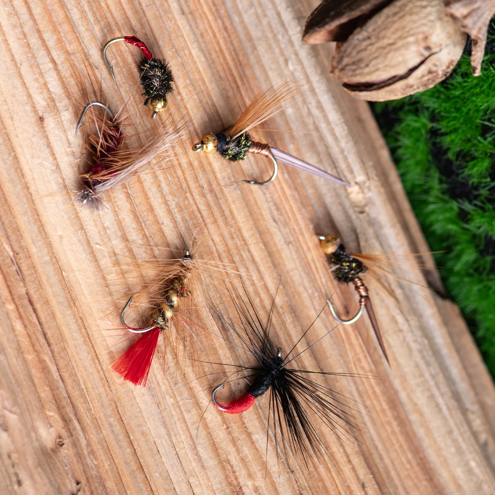 30 moscas de pesca con mosca. # 12 # 14 cebos artificiales para insectos Caddisfly, se seca, señuelo volador, accesorios de pesca, mosca seca húmeda, 2025 nuevo - imagen 4