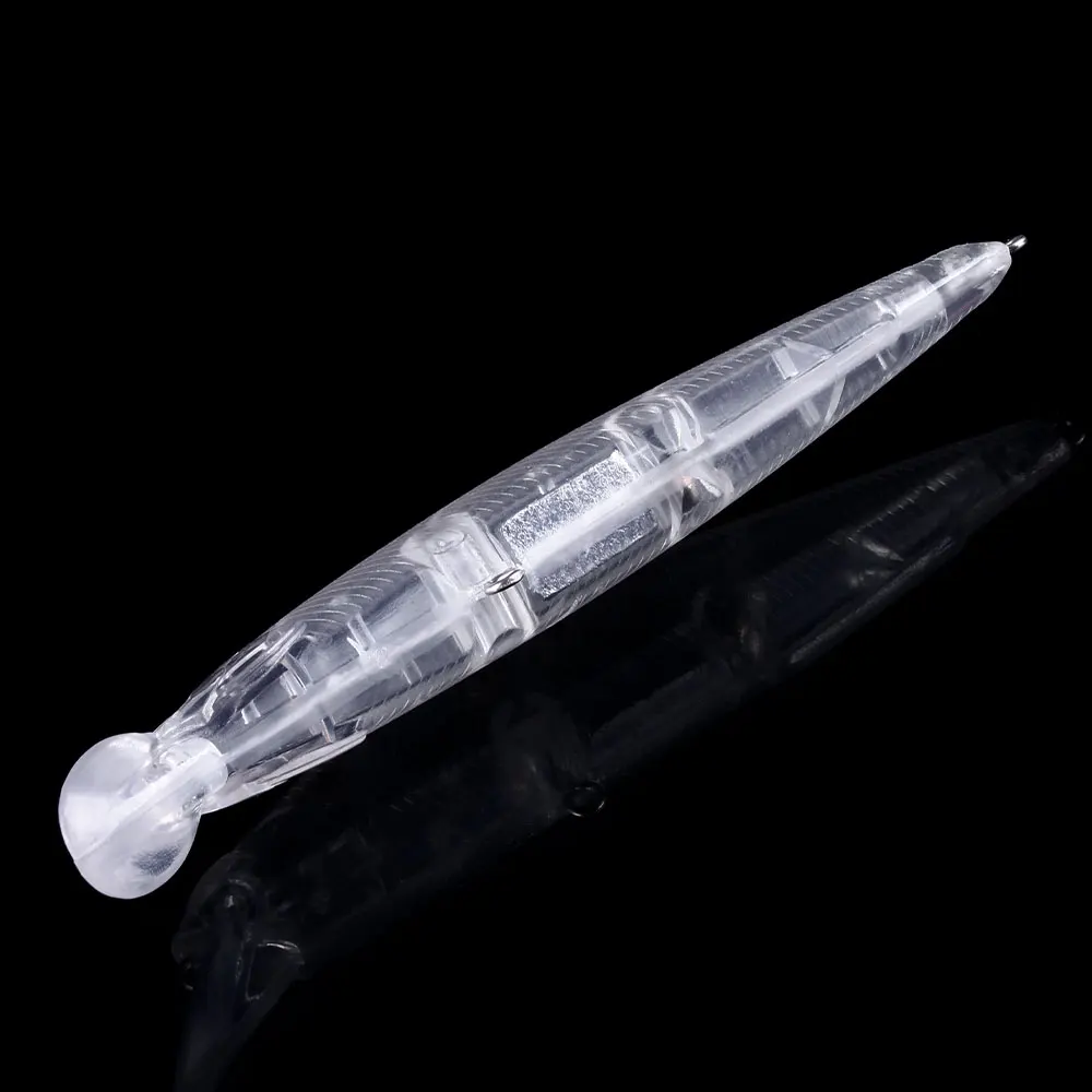 Minnow Jerkbait Wobbler sin pintar 11 cm transparente para bricolaje - imagen 2