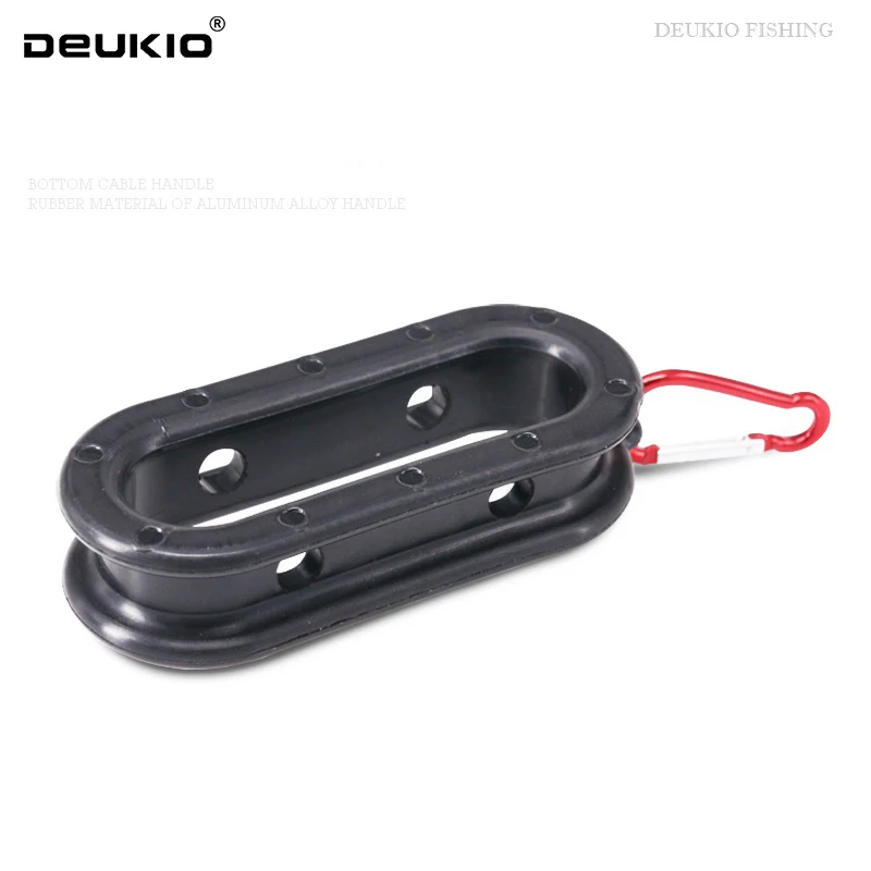 DEUKIO-enrollador de hilo de pescar negro, mango de bobinado de alambre, herramienta extractora de atado de nudos para aparejos de pesca, accesorio con hebilla - imagen 3