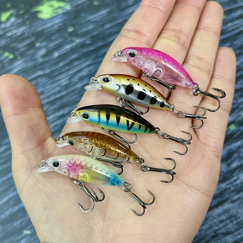 Minnow Jerkbait señuelo de Pesca de hundimiento lento, cebo duro Artificial, Wobbler para Lucio, trucha, Swimbait, aparejos de Pesca, 2g, 35mm - imagen 3