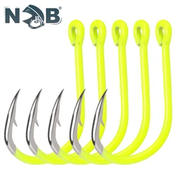 NGB Anzuelos para Carpa Alto Carbono con Púas y Ojo Fluorescentes
