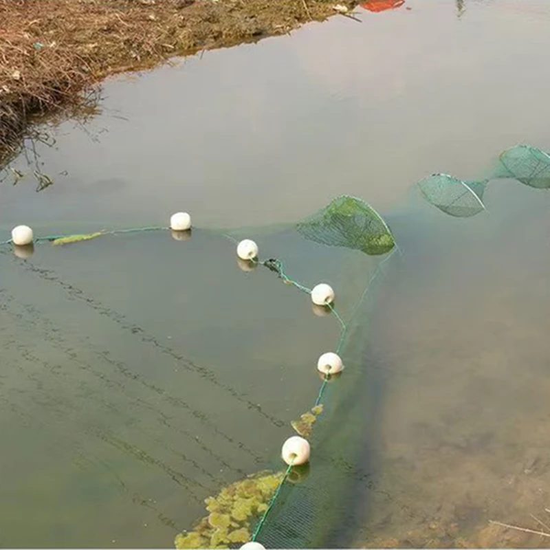 Redfish-red de pesca de captura automática plegable, con flotador, cangrejo, langosta, camarones, pececillos, cebo para peces, red de pesca, trampa, señuelo