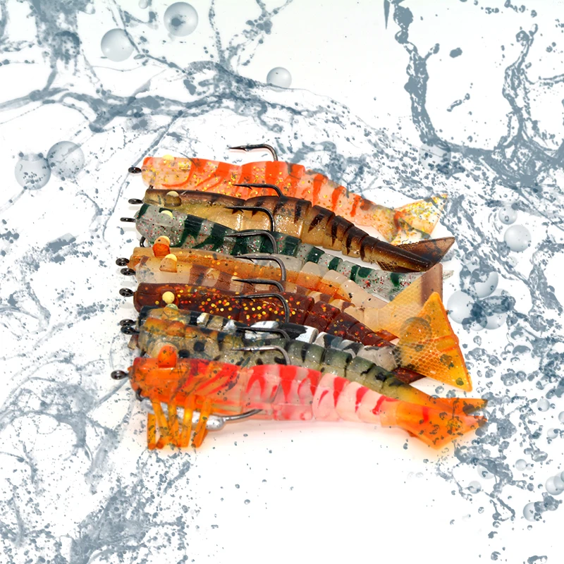 Señivos de pesca de camarones diversos y realistas para experiencias efectivas