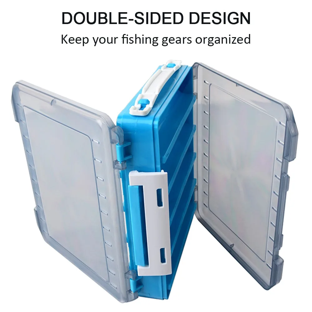 Caja organizadora de pesca doble cara – Impermeable grande para señuelos - imagen 2