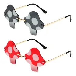 Gafas de sol polarizadas pesca sin montura estilo seta para mujer