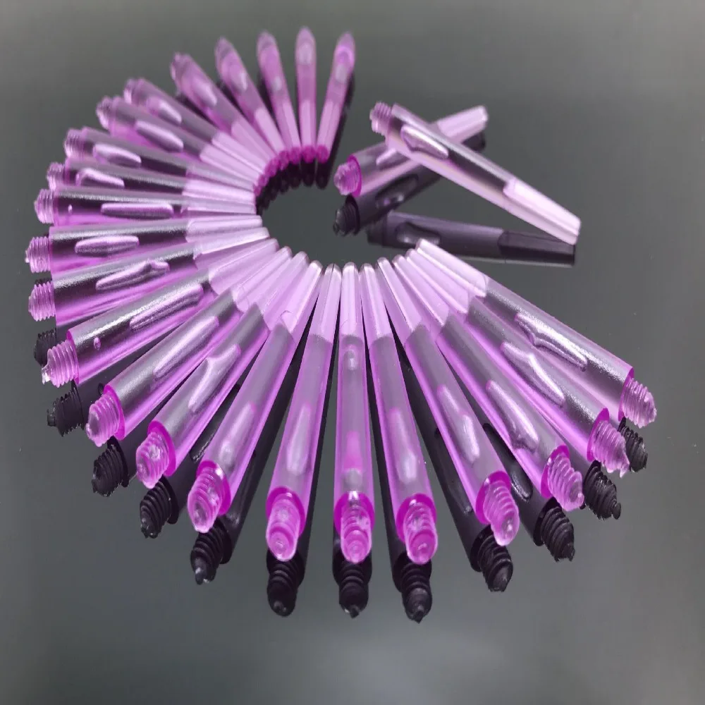 Ejes de dardos de plástico de 12 piezas, 45mm/35mm, 4,5mm, rosca de tornillo, vástagos de dardos transparentes con junta tórica de acero inoxidable para acero y dardo suave - imagen 5