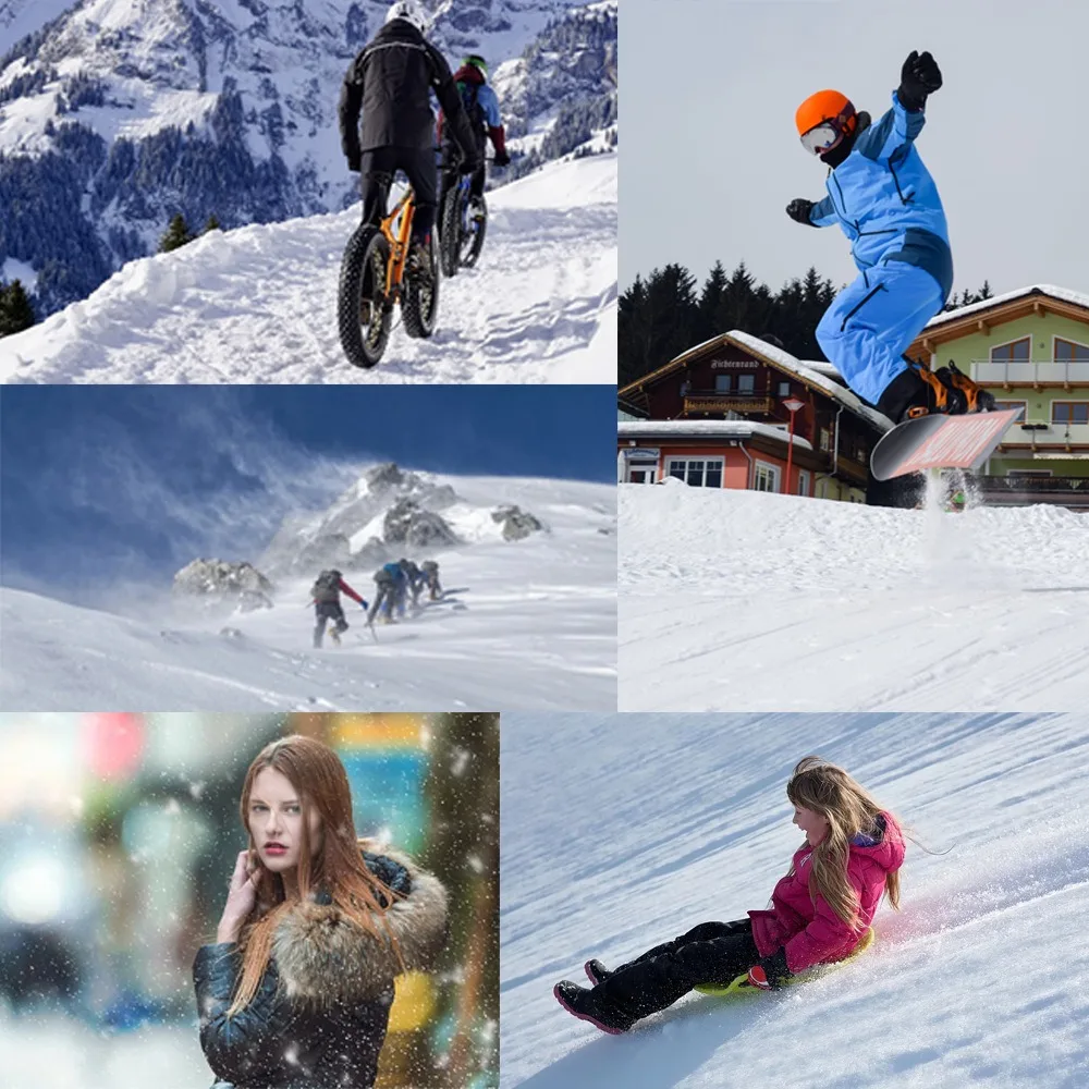 Cubierta cálida para el cuello, calentador de cuello grueso, babero para montar a prueba de viento, bufanda térmica, tubo más cálido para hombres y mujeres - imagen 5