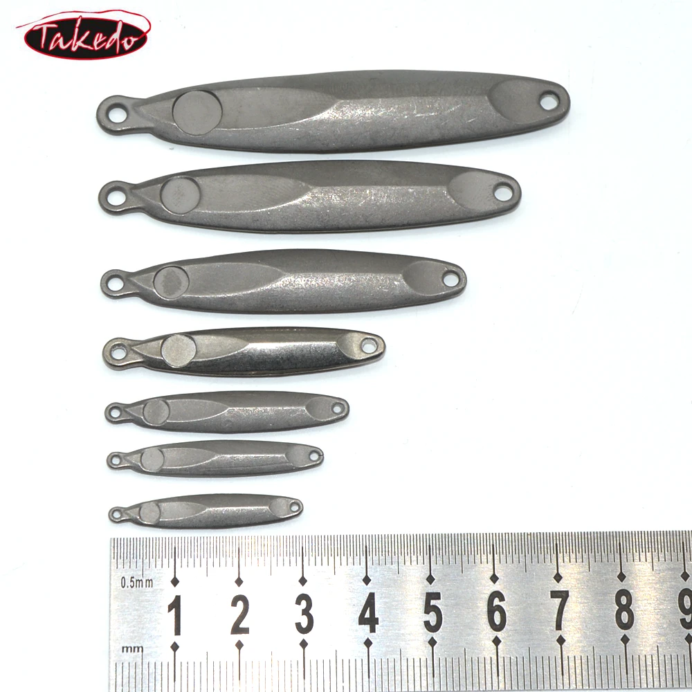 TAKEDO-DIY Señuelo de pesca con plantilla de tungsteno, señuelos de plantilla de metal sin pintar, BY01, 3,5G, 5G, 7g, 10g, 15g, 25g, 30g, 40g, 60g - imagen 5