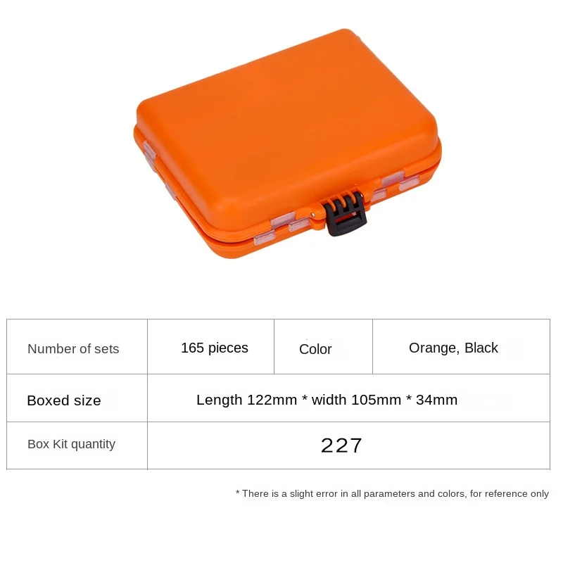 PRO BEROS-caja de aparejos de pesca, Set de 165 piezas, pesas giratorias, cabezas de plantilla, conjunto de accesorios de pesca, broches Fastlock, fáciles de llevar - imagen 3