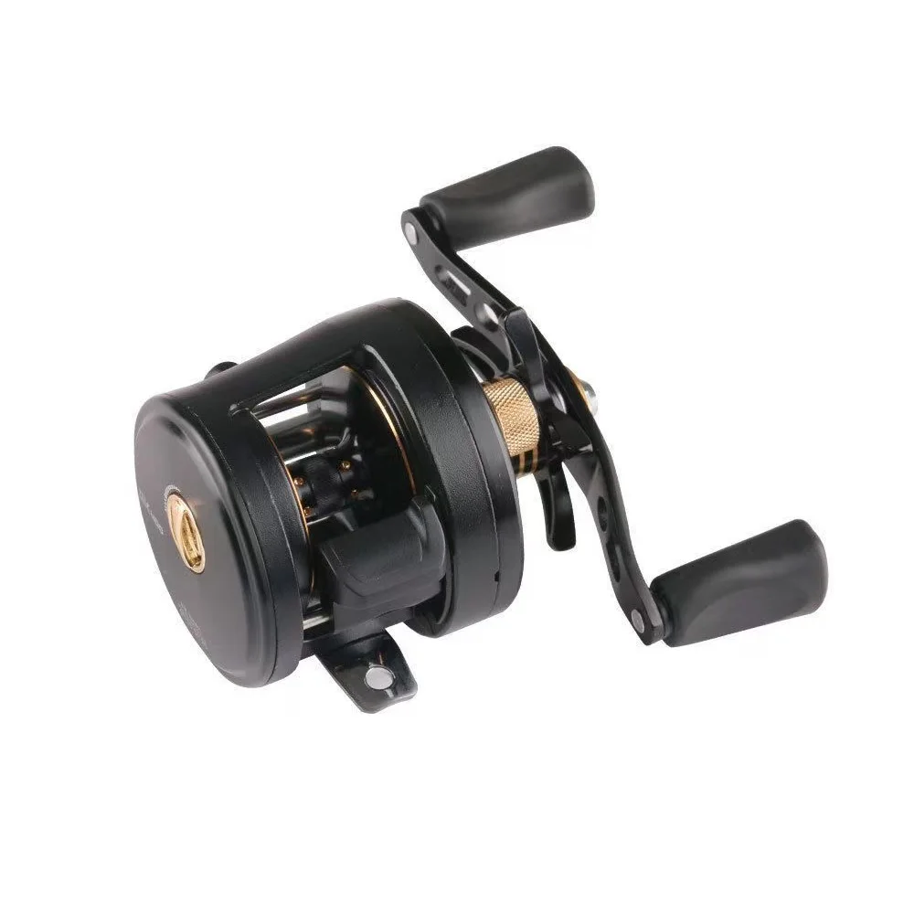 Carrete Baitcasting redondo dorado – Alta recogida para bagre - imagen 4