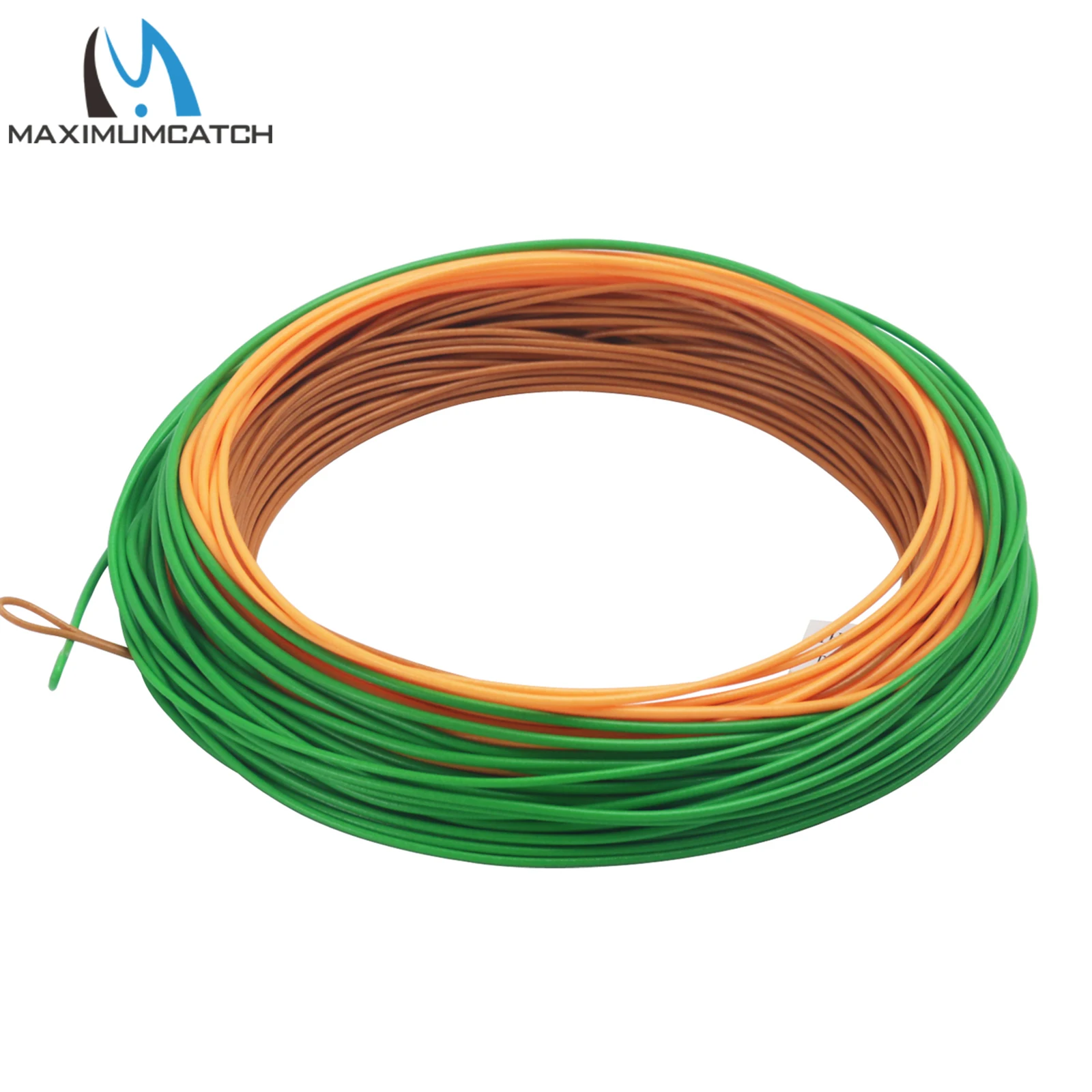 Un cable verde y naranja está enrollado