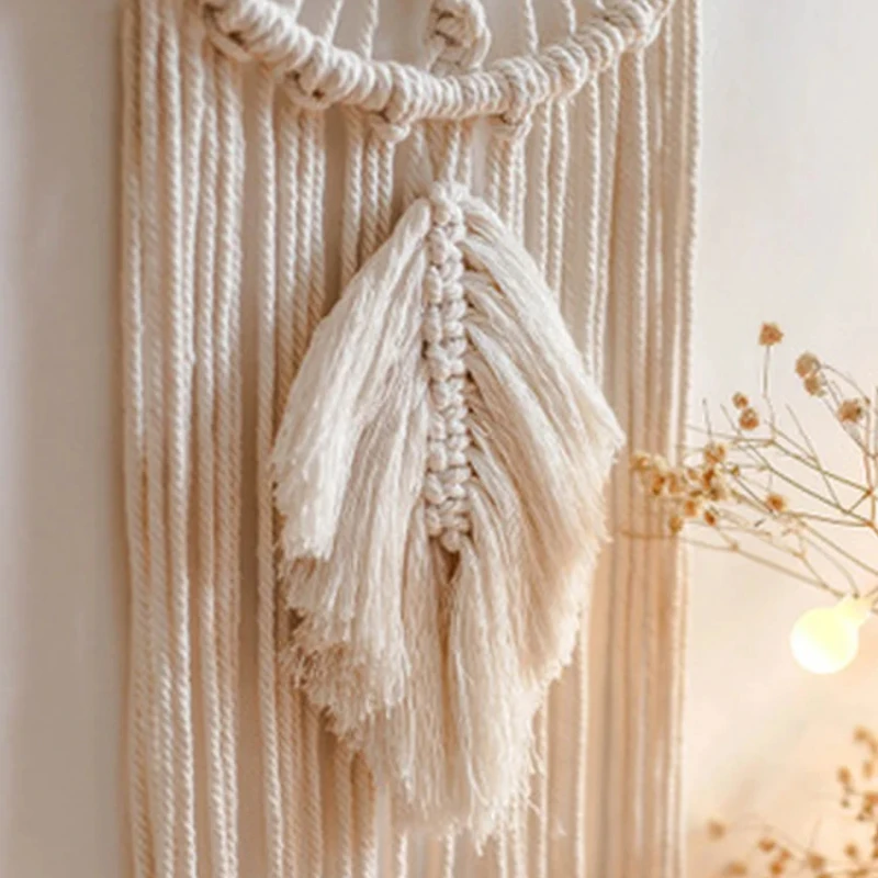 Tapiz pared encaje nórdico bohemio vintage para decoración - imagen 3