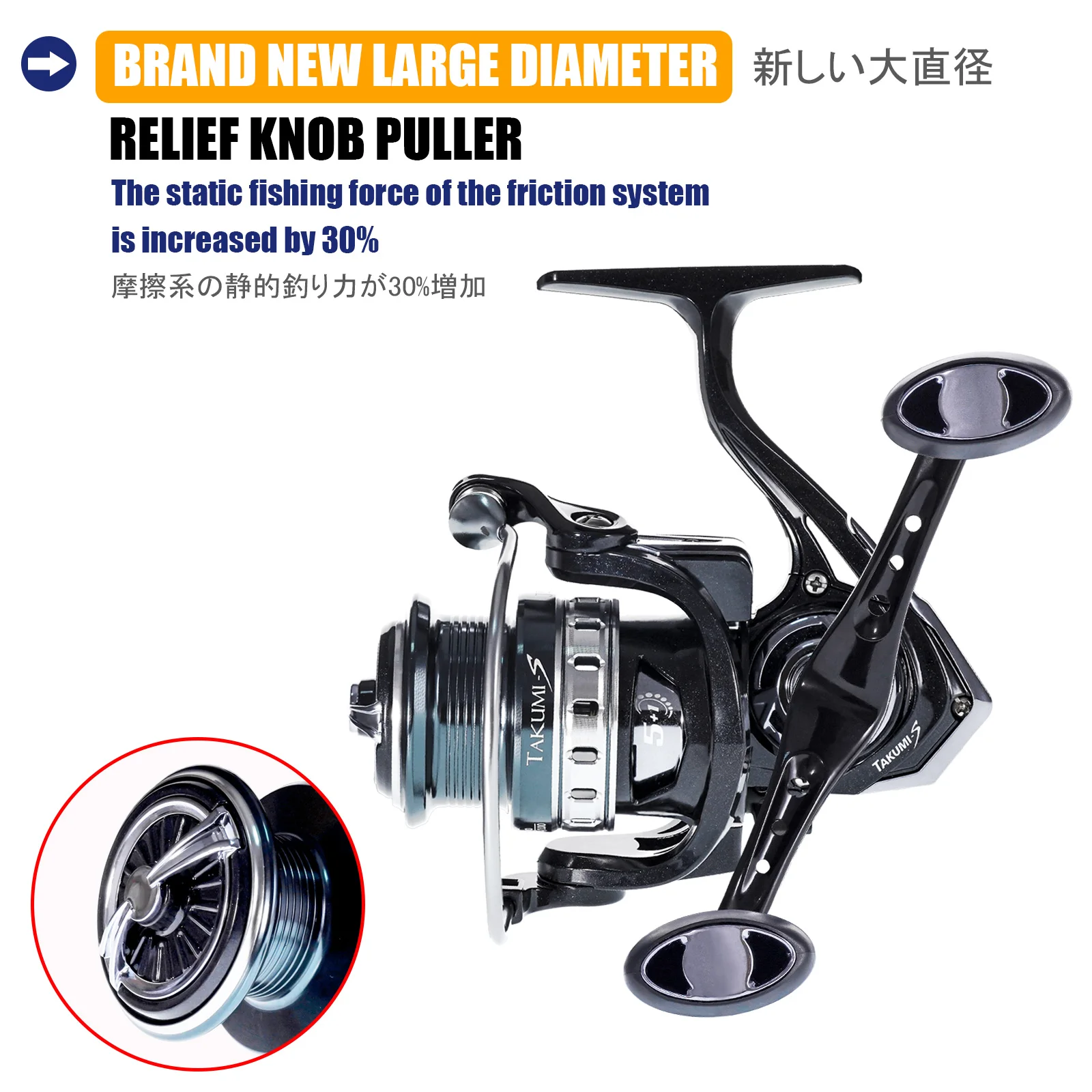 Carrete de Pesca giratorio, rueda de arrastre máximo de 2023: 1, 10KG, rodamiento de acero inoxidable, bobina de Pesca, 5,2 - imagen 4